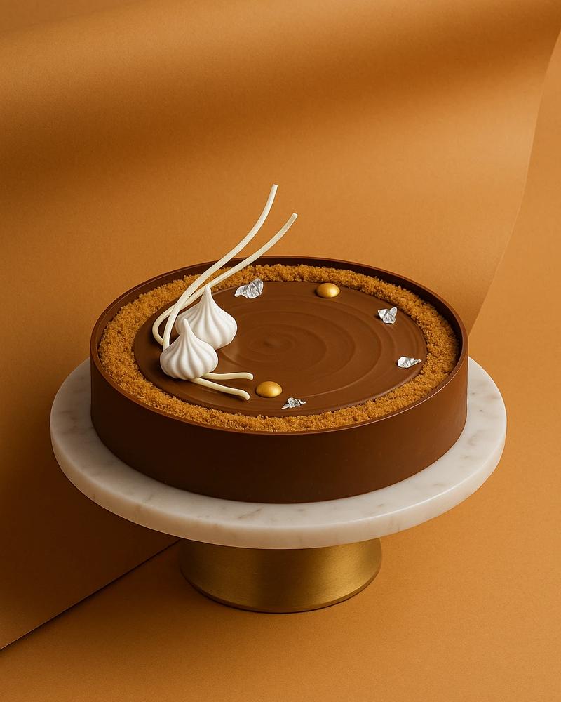 Chocolate praline tart