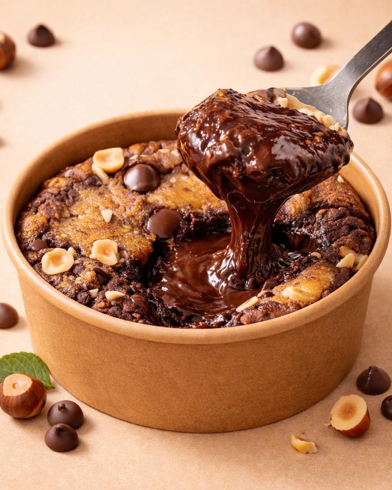 Hazelnut brownie tub
